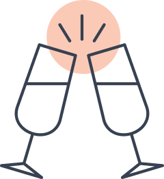 Champagne Glasses Icon