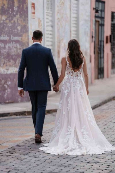 Allure Bridal - 9956, back