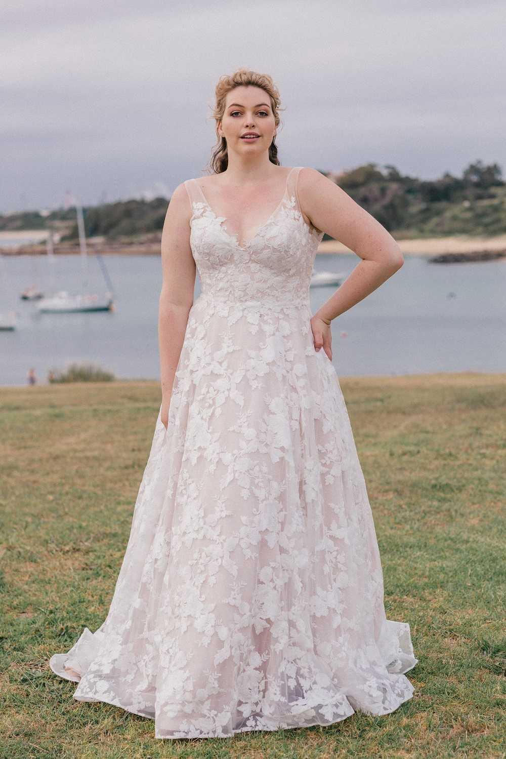 Angie wedding dress, front