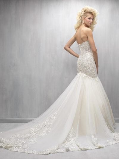 Allure Bridal - MJ259, back